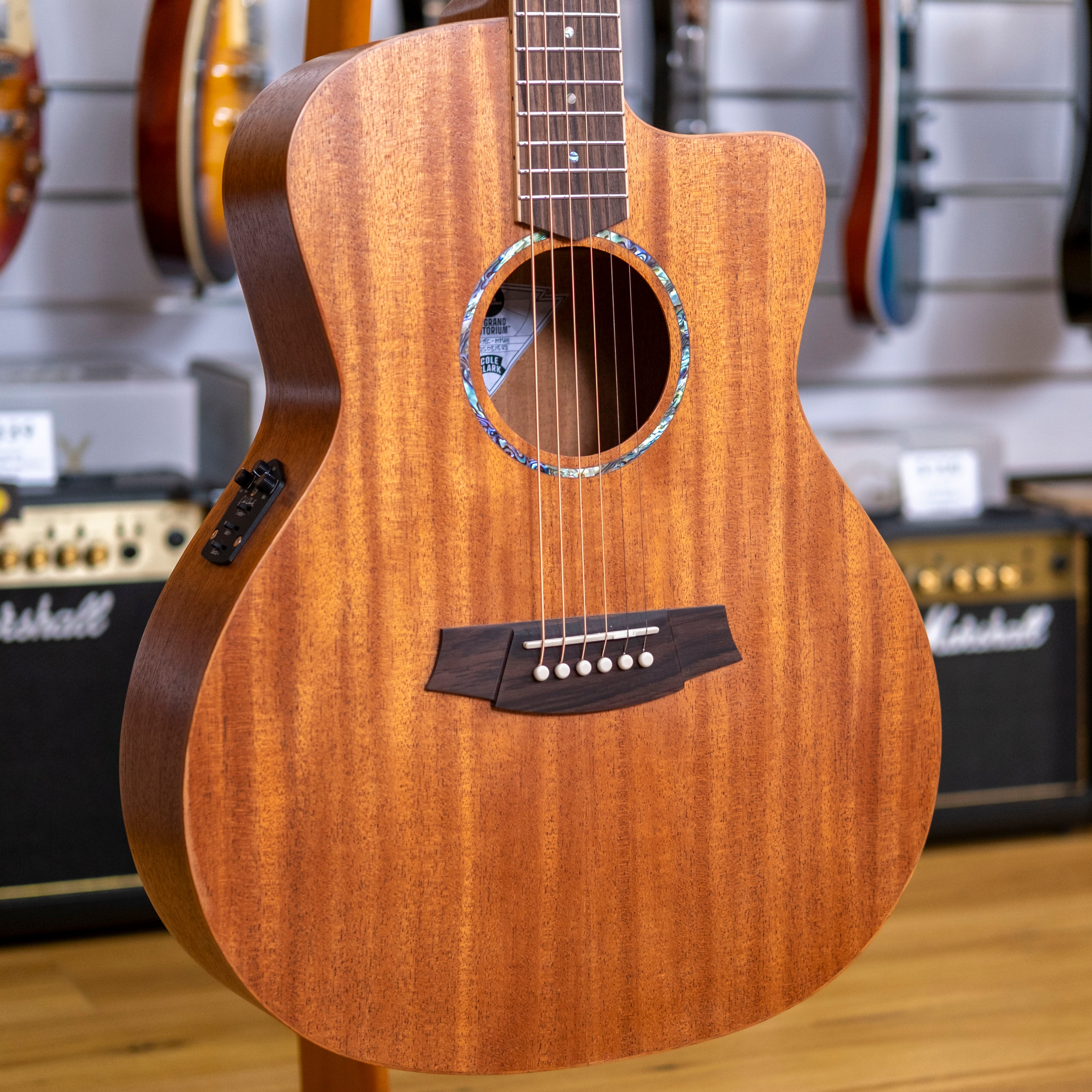 Cole Clark Studio Series Grand Auditorium Acoustic Electric Guitar (Mahogany)