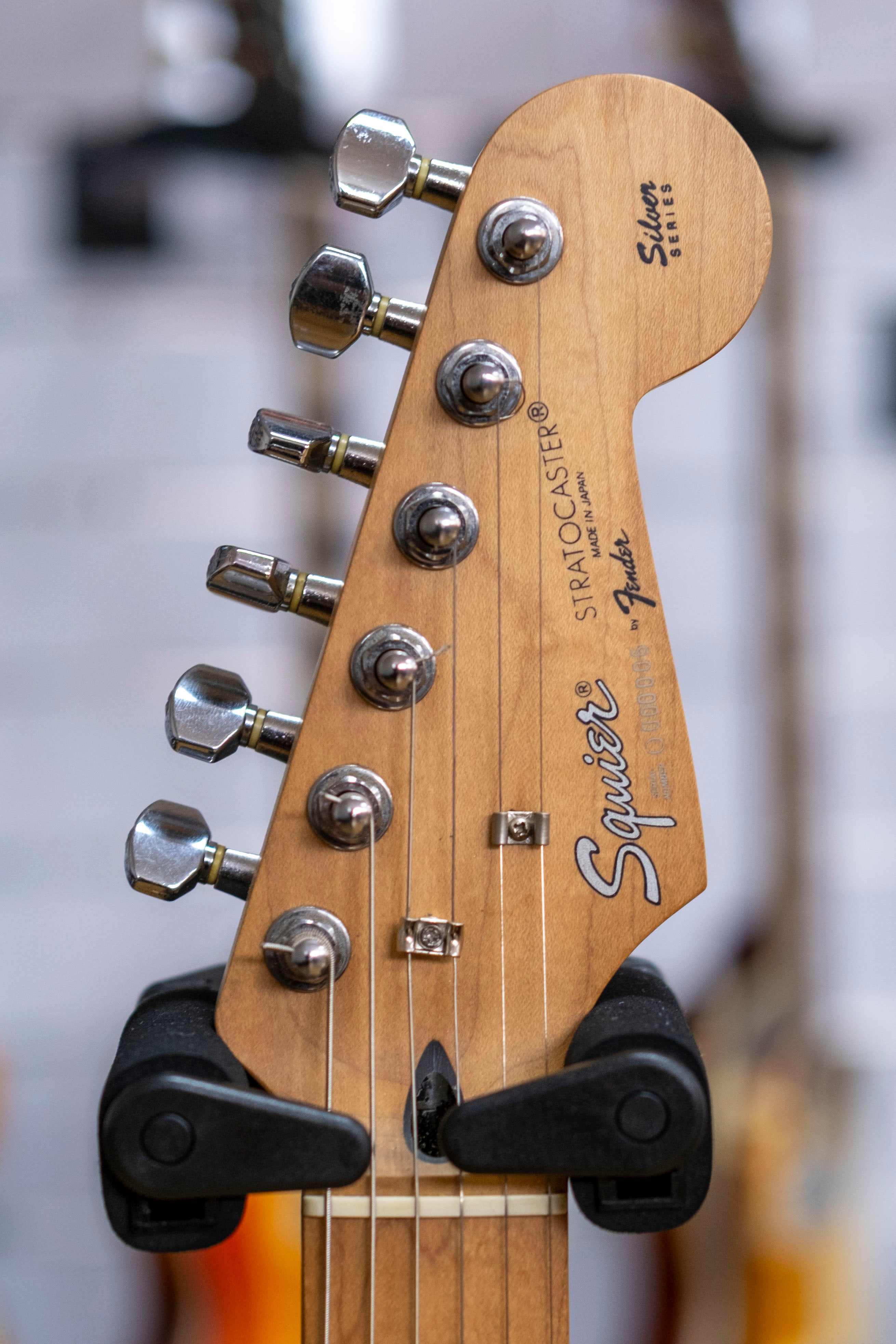 1994 Squier by Fender Silver Series MIJ Stratocaster Electric Guitar (3-Tone Sunburst)