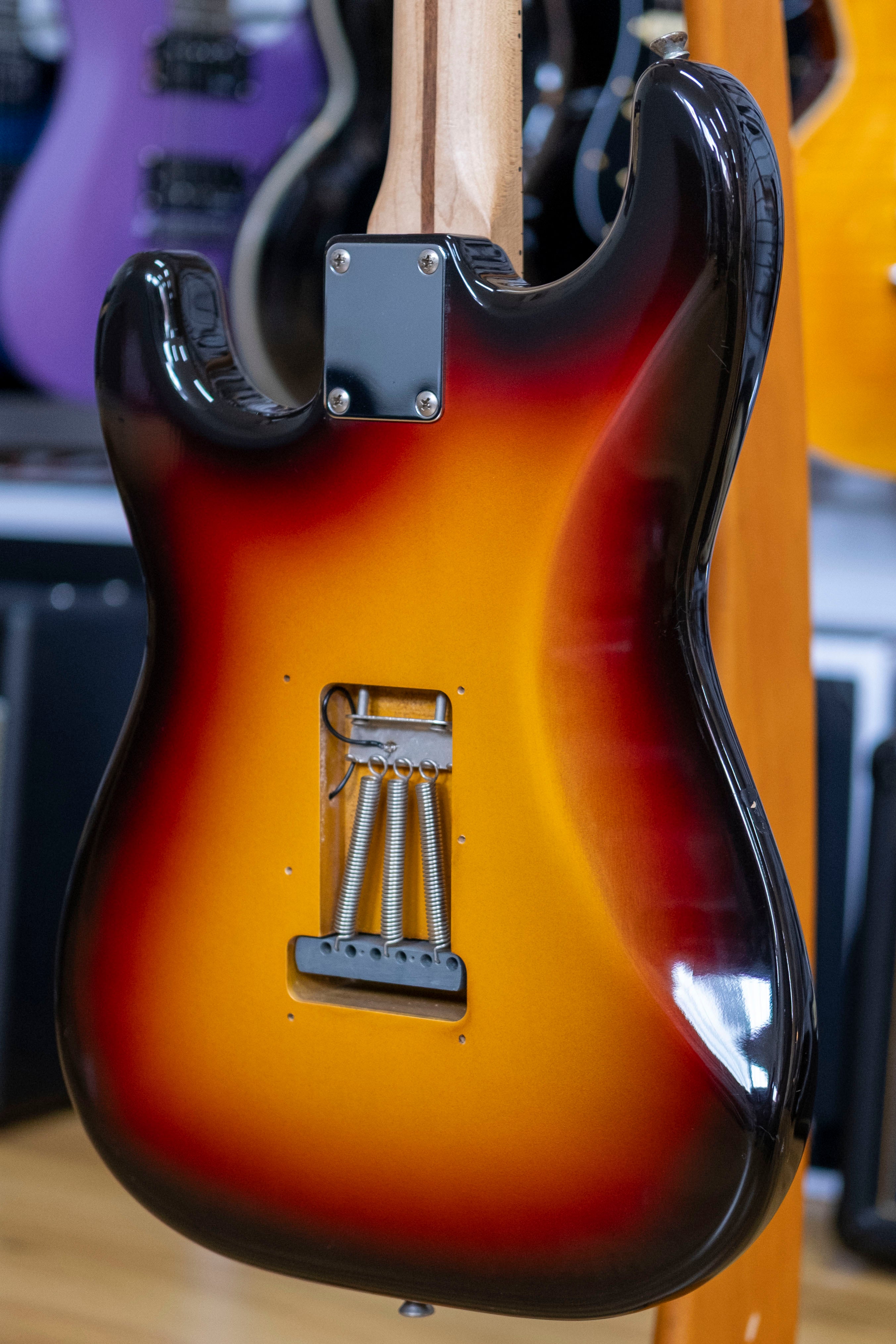 1994 Squier by Fender Silver Series MIJ Stratocaster Electric Guitar (3-Tone Sunburst)