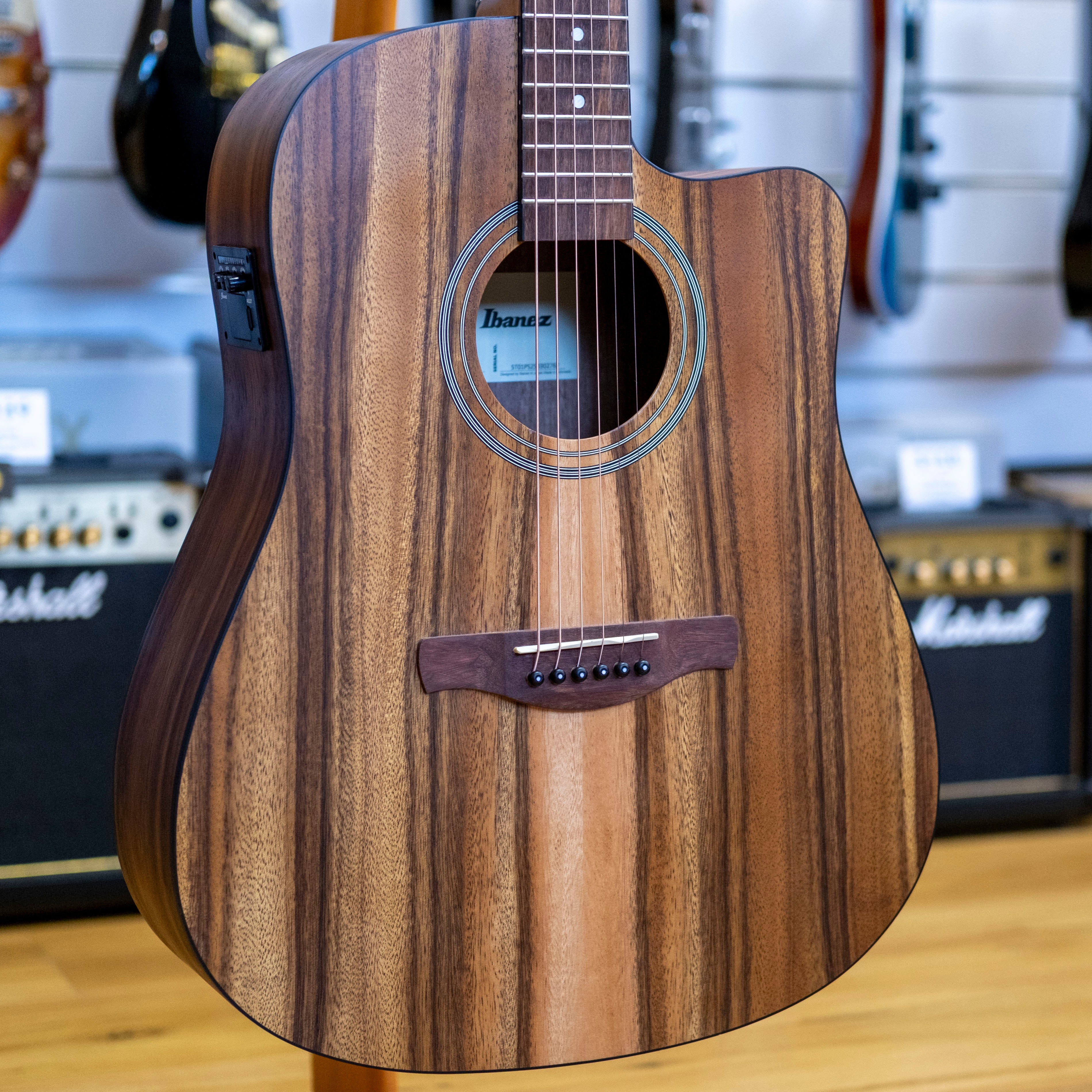Ibanez V Series Dreadnought Acoustic Electric Guitar (White Siris)