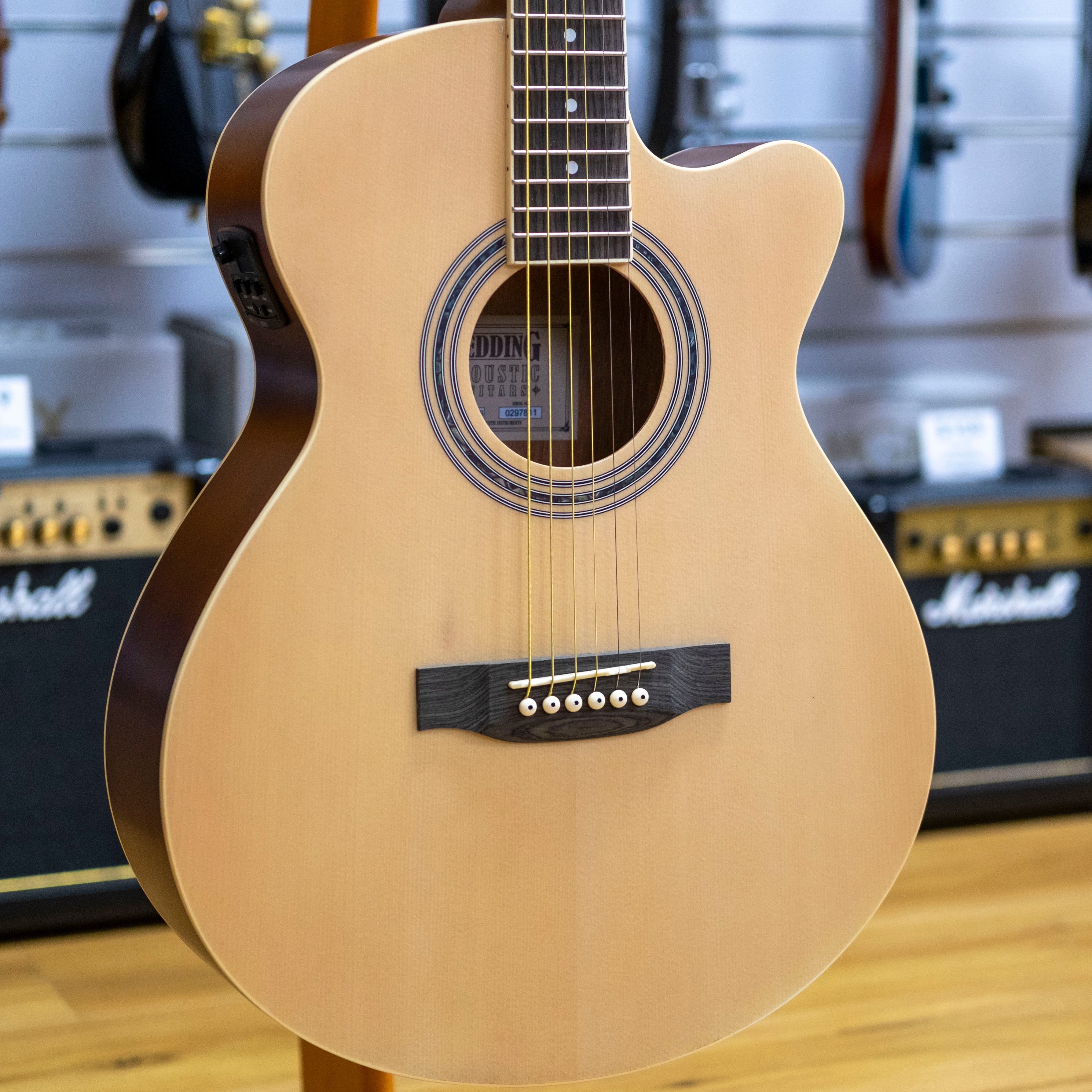 Redding 61 Series Grand Concert Acoustic Electric Guitar (Natural Satin)