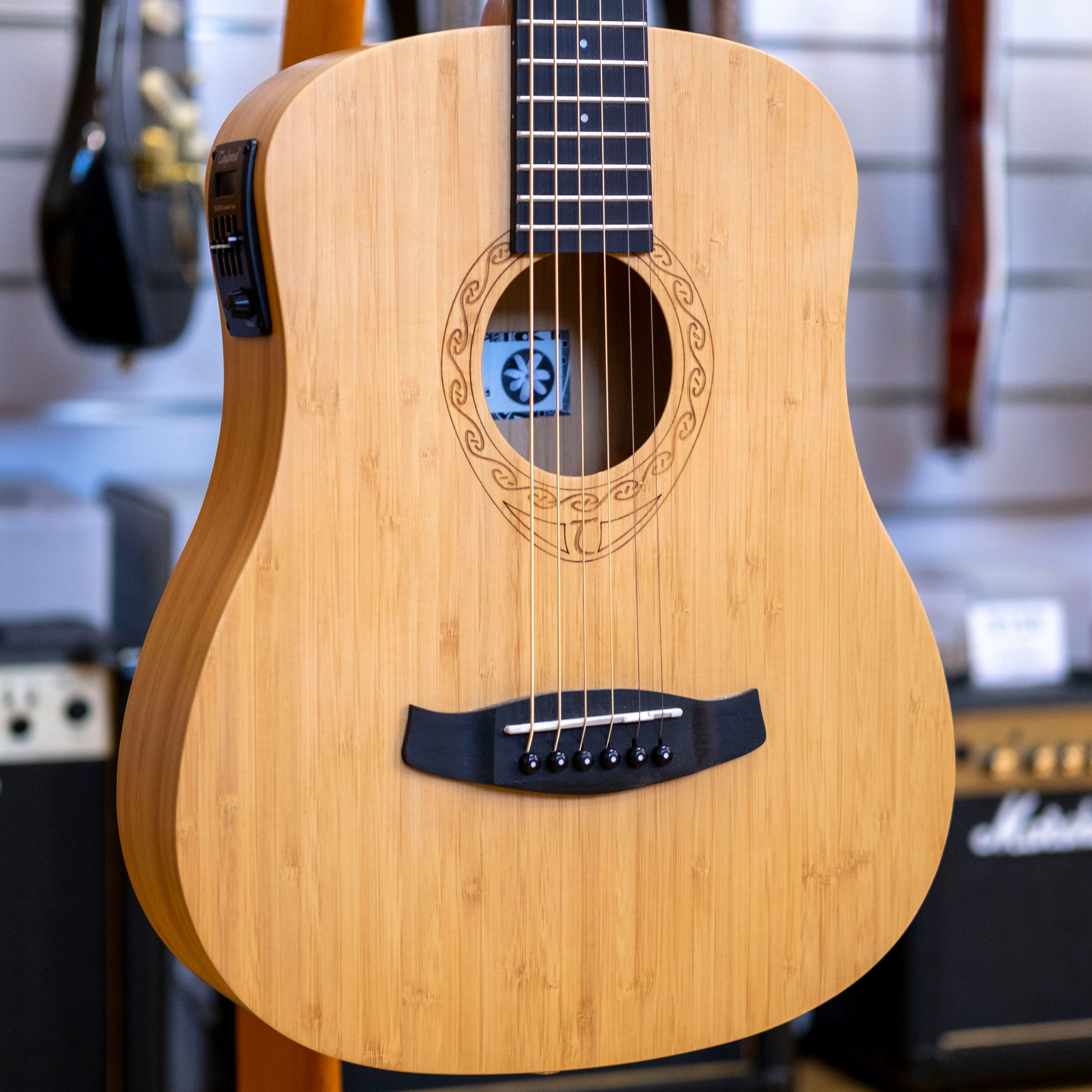 Tanglewood Tiare Bamboo Traveller Acoustic Guitar with Gig Bag (Natural Satin)