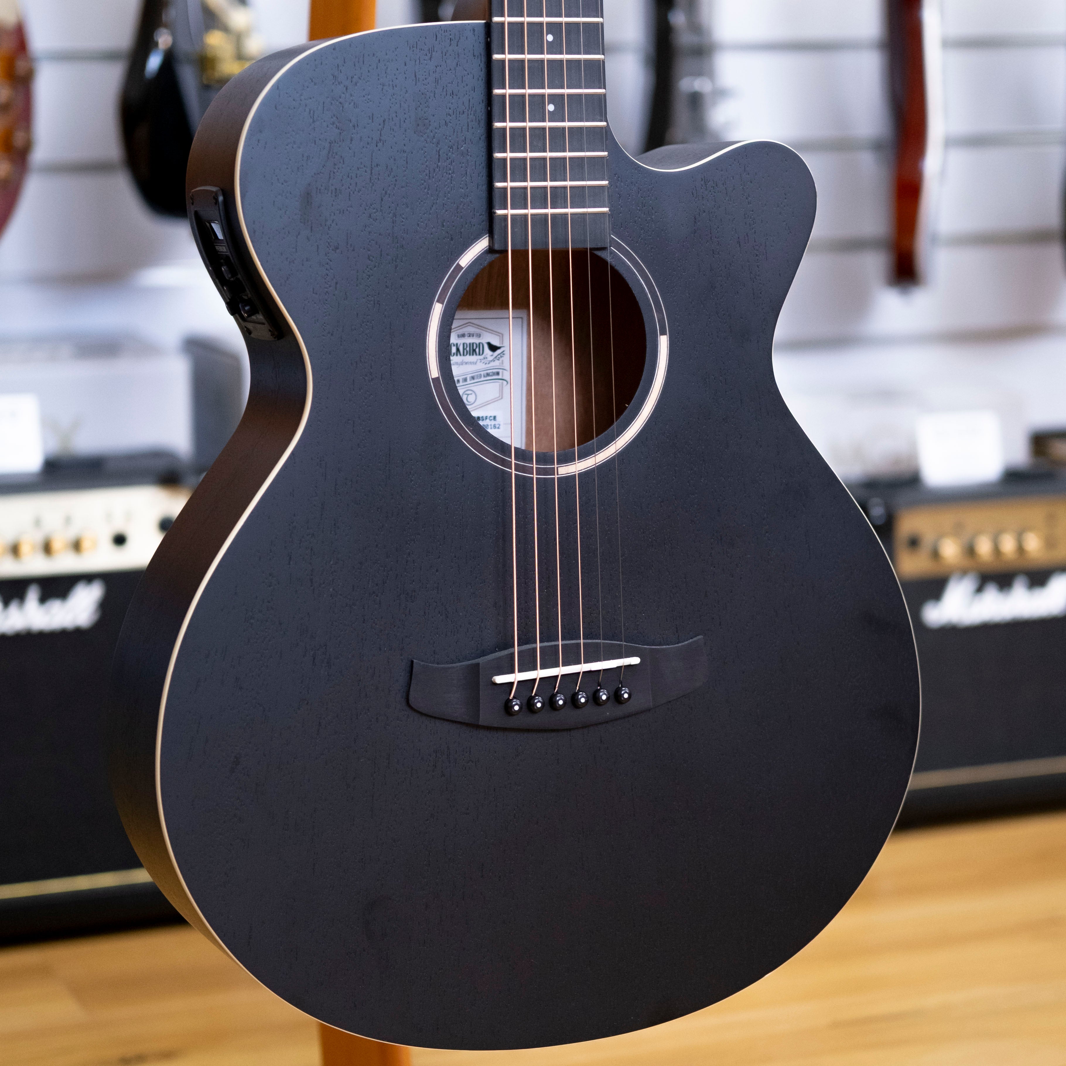Tanglewood Blackbird Series Superfolk Acoustic Electric Guitar (Smokestack Satin)