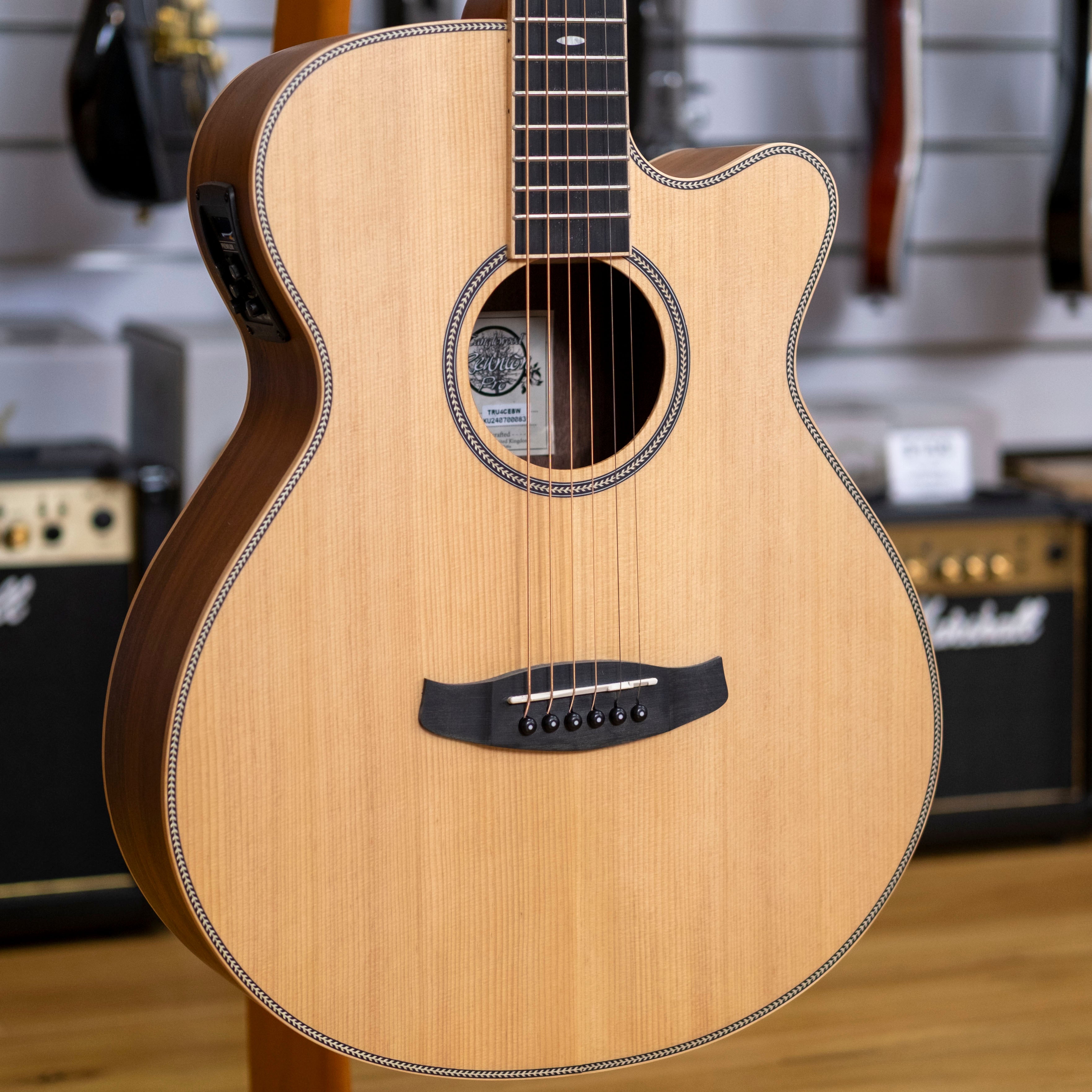 Tanglewood Reunion Pro Superfolk Acoustic Electric Guitar (Australian Red Cedar / Blackwood)