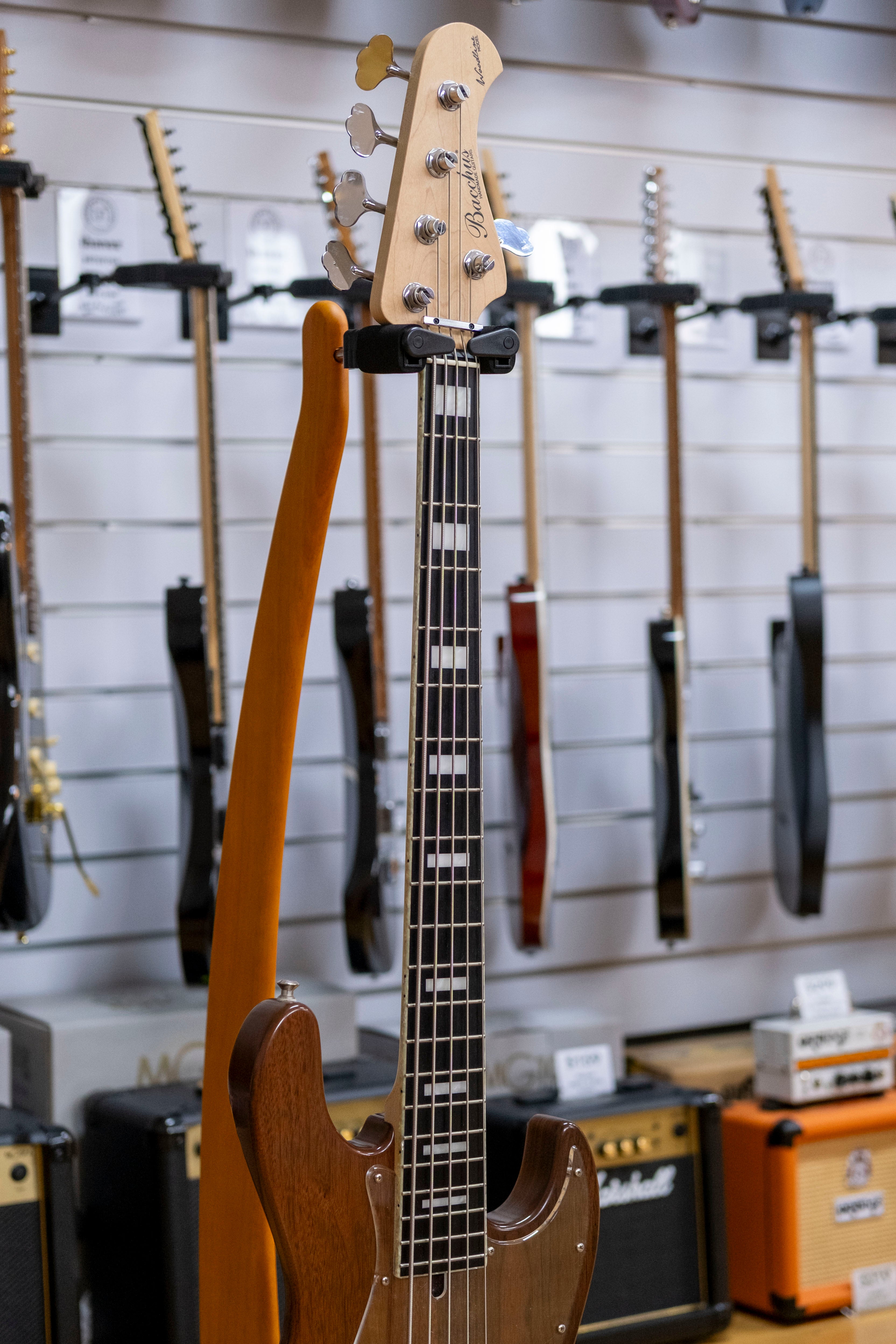 Bacchus Woodline Series 5-String Bass Guitar (Brown Oil) (Pre-Owned, 2016)