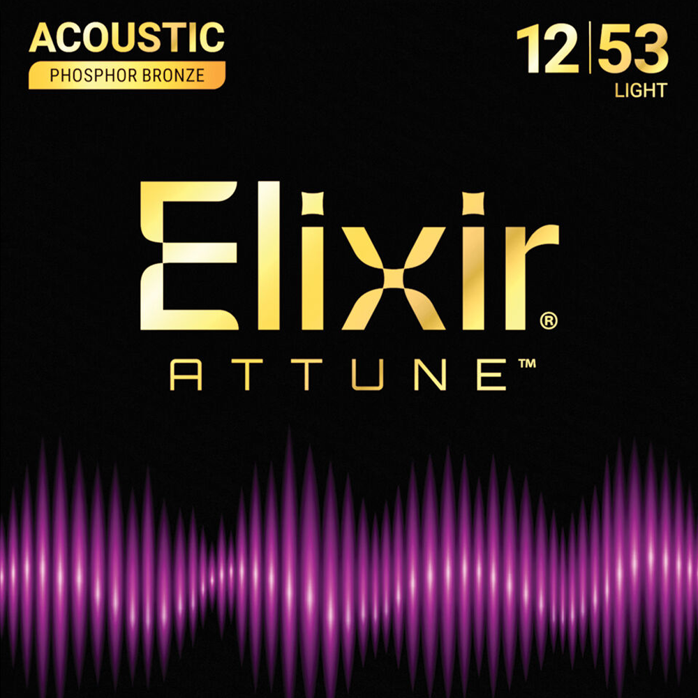 Elixir Attune Light Acoustic Guitar Strings (12/53)