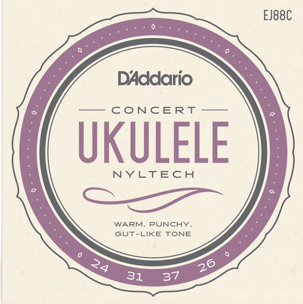 D'Addario EJ88C Concert Ukulele Nyltech Strings
