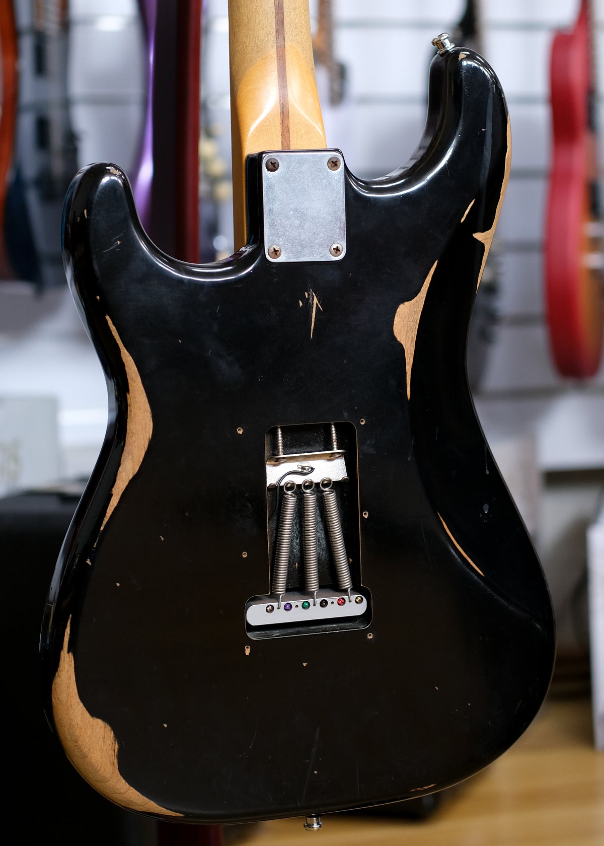 Fender Road Worn 50’s Stratocaster Electric Guitar (Black) (Pre-Owned, 2010 MIM)