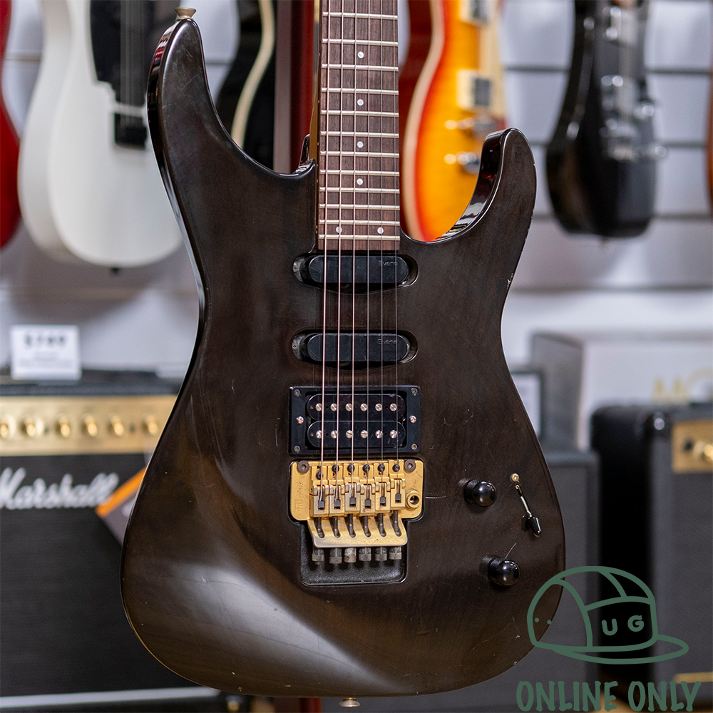 Fernandes FR-120 Electric Guitar (Transparent Black) (Pre-Owned, MIJ 1990's)