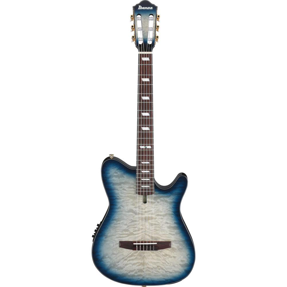 Ibanez FRH20QMN Nylon String Classical Guitar (Cosmic Blue Starburst)