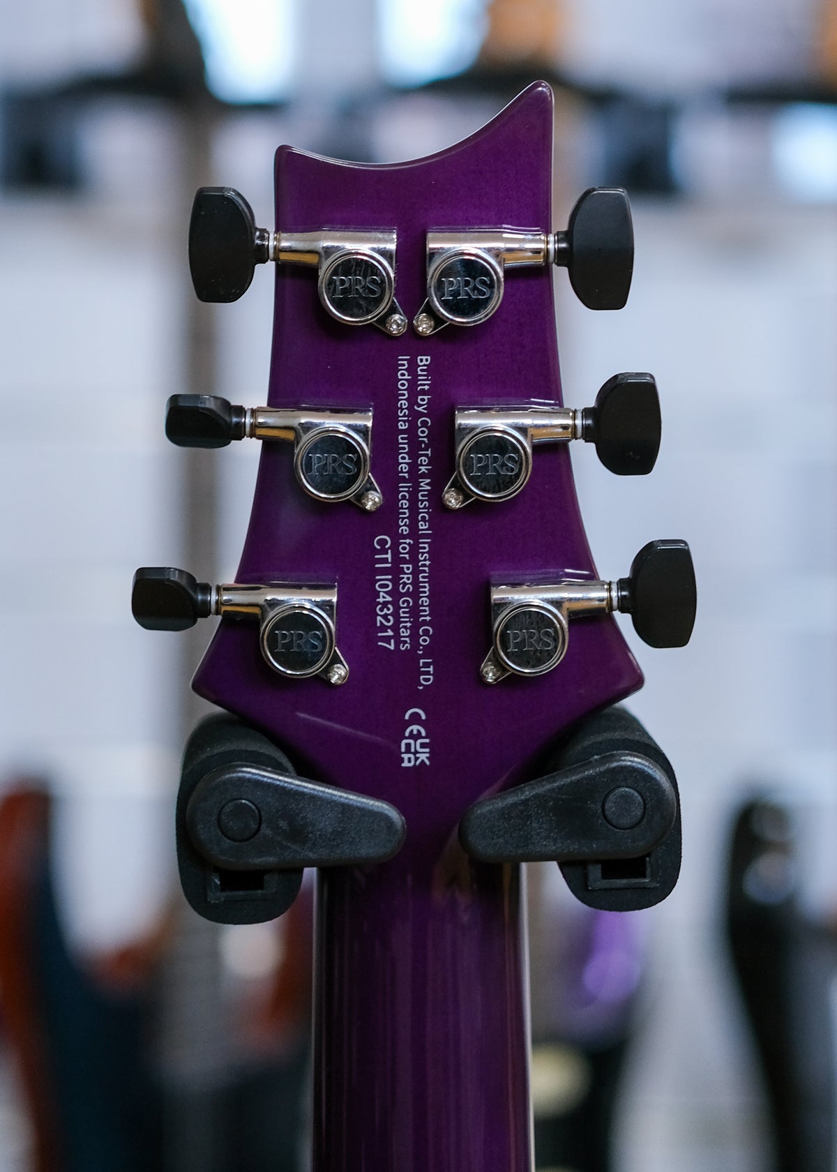 PRS SE Custom 24 Quilt Electric Guitar with Gig Bag (Charcoal Purple Burst)
