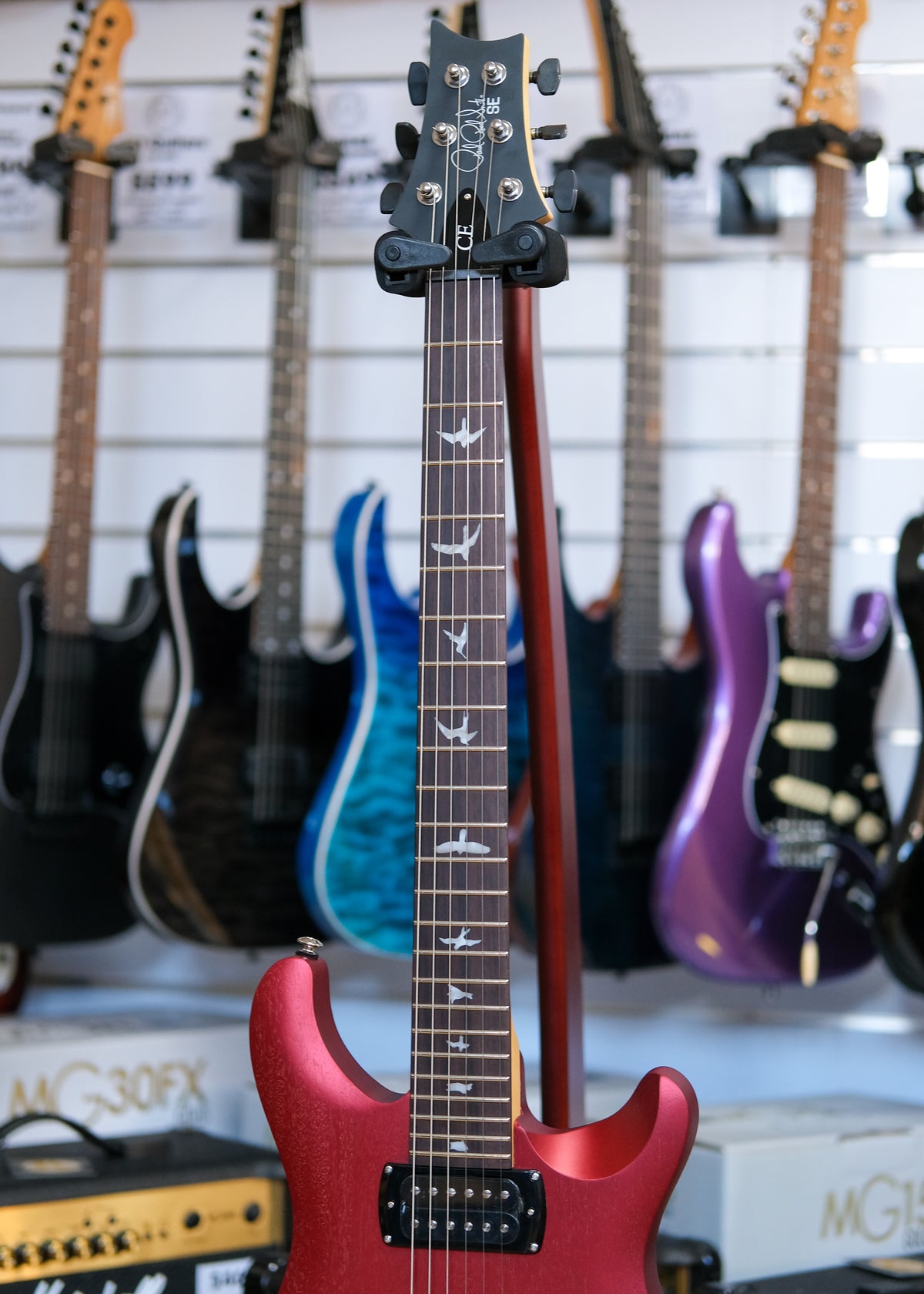 PRS SE CE 24 Standard Electric Guitar with Gig Bag (Metallic Red)