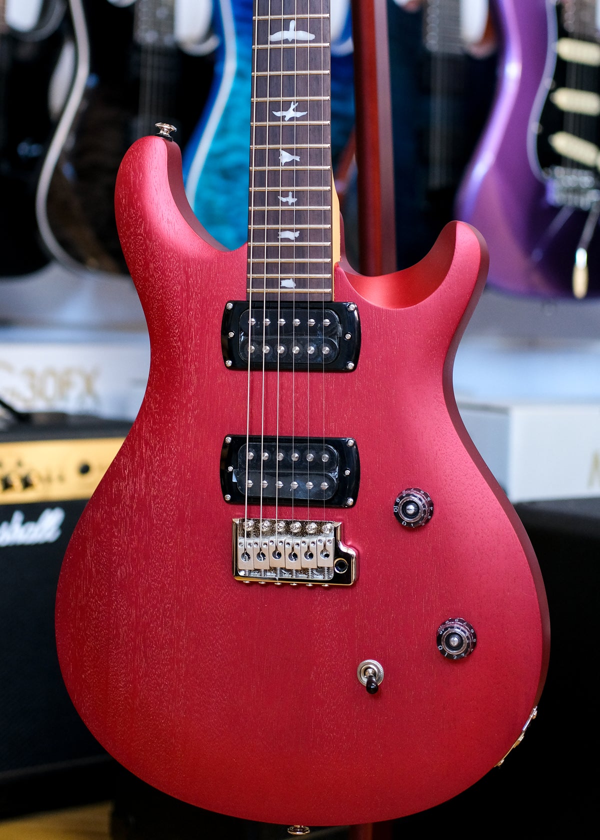PRS SE CE 24 Standard Electric Guitar with Gig Bag (Metallic Red)