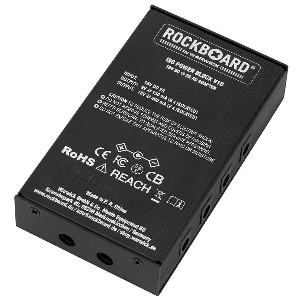 Rockboard by Warwick ISO Power Block V10 Multi Power Supply for Effect Pedals