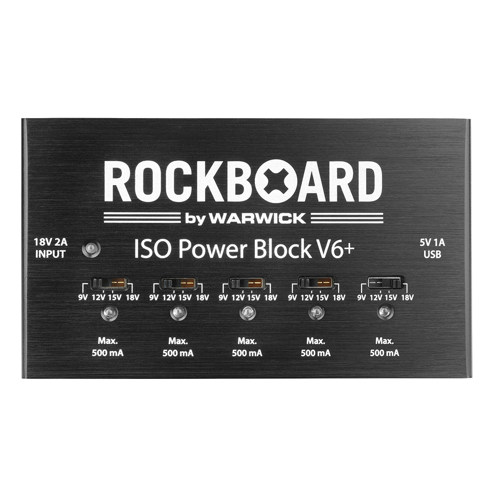Rockboard by Warwick ISO Power Block V6+ Multi Power Supply for Effect Pedals