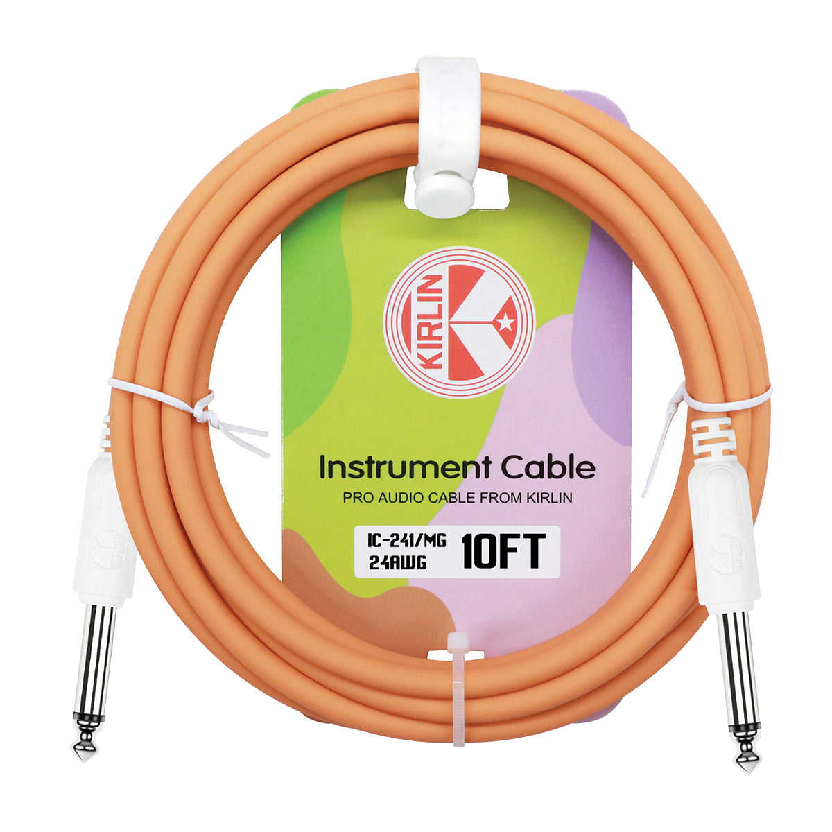 Kirlin 10ft Instrument Cable (Orange)