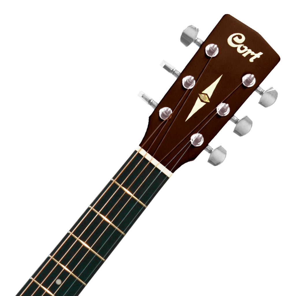 Cort L500E BW OM Acoustic Electric Guitar (Solid Spruce/Blackwood)
