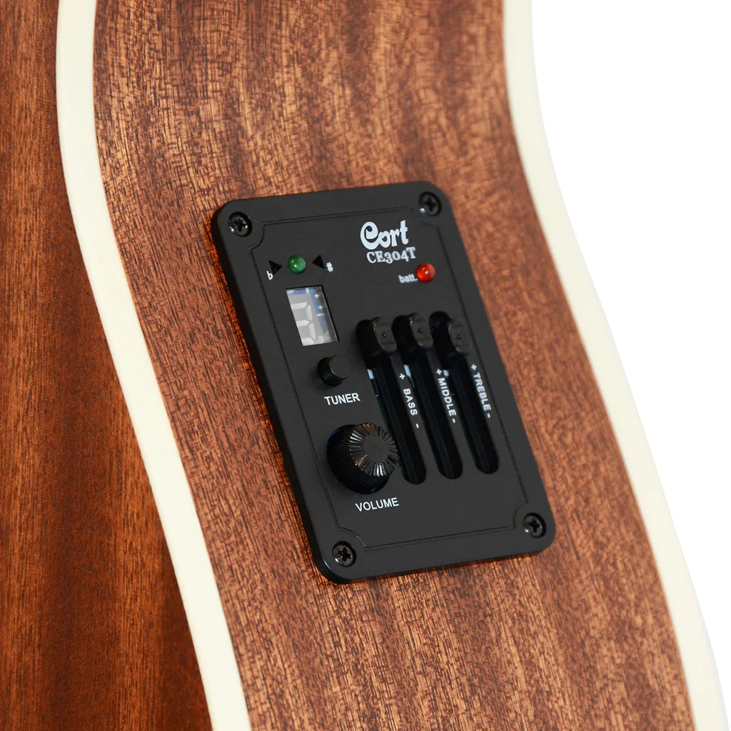 Cort L500E BW OM Acoustic Electric Guitar (Solid Spruce/Blackwood)