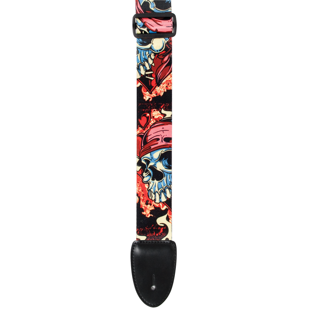XTR 2" Poly Guitar Strap (Pirate Skull)