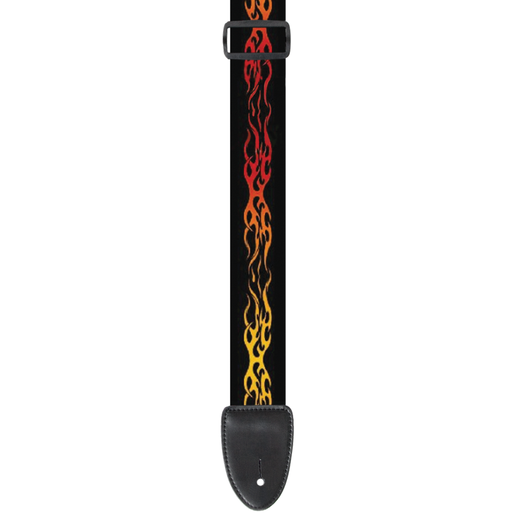 XTR 2" Poly Guitar Strap (Flames)