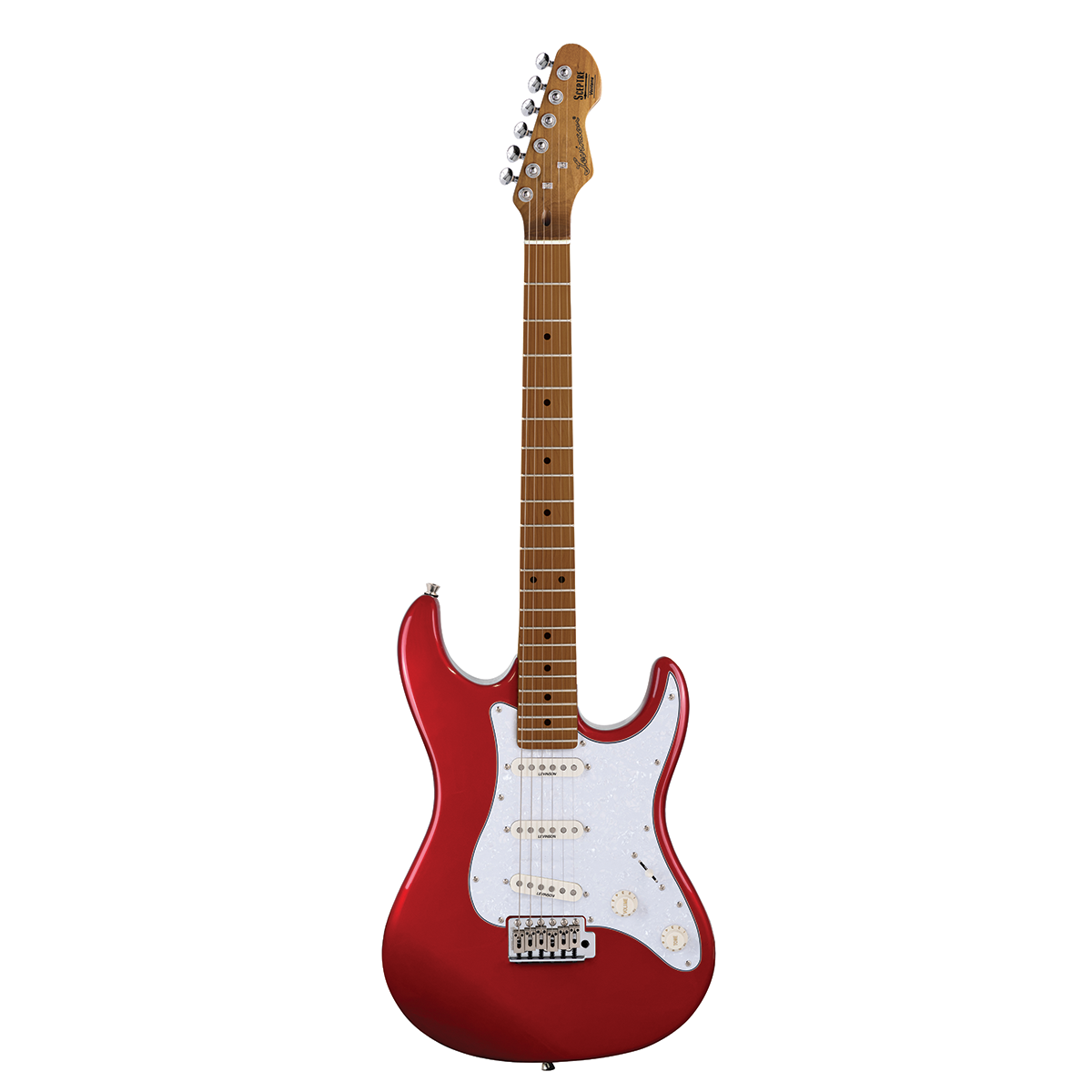 Levinson Sceptre Ventana Standard S-Style Electric Guitar (Candy Apple Red)