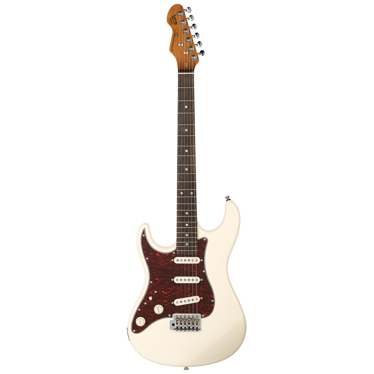 Levinson Sceptre Ventana Standard Left Handed S-Style Electric Guitar (Olympic White)