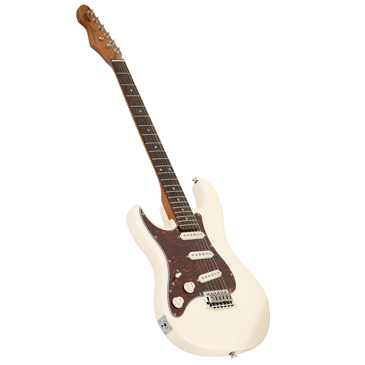 Levinson Sceptre Ventana Standard Left Handed S-Style Electric Guitar (Olympic White)