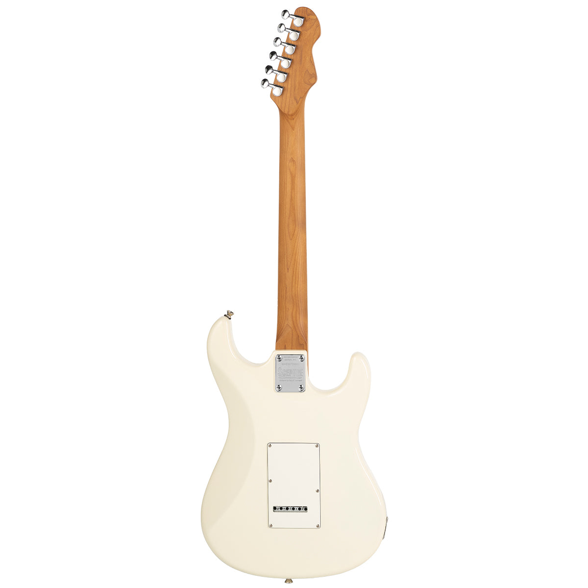 Levinson Sceptre Ventana Standard Left Handed S-Style Electric Guitar (Olympic White)