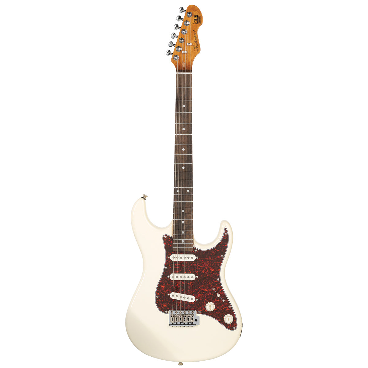 Levinson Sceptre Ventana Standard S-Style Electric Guitar (Olympic White)