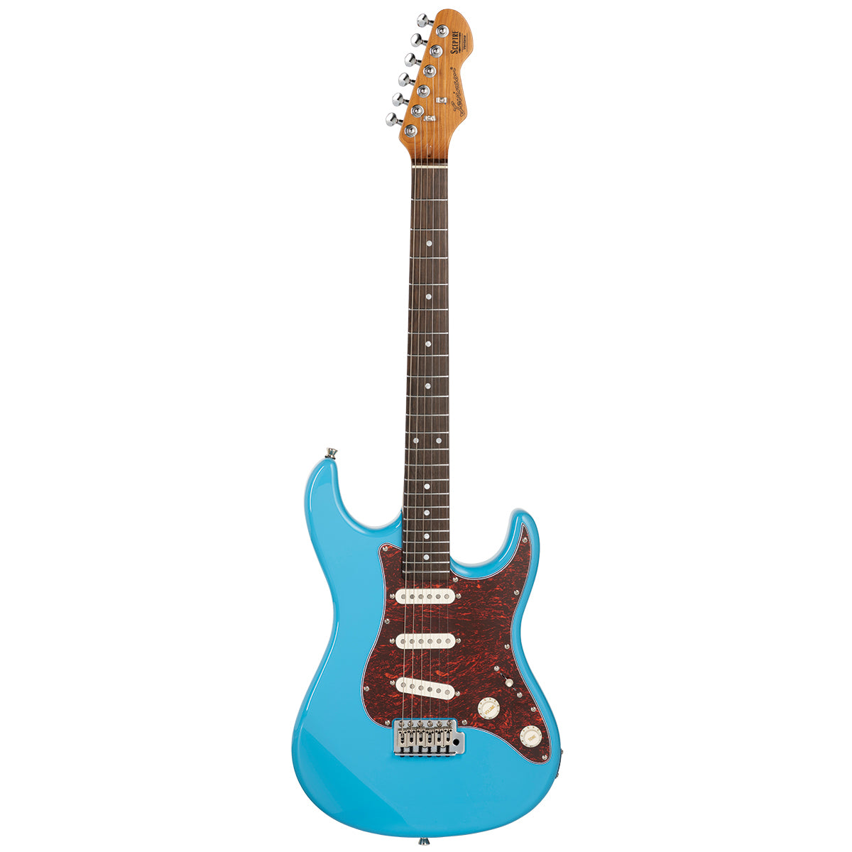 Levinson Sceptre Ventana Standard S-Style Electric Guitar (Sonic Blue)