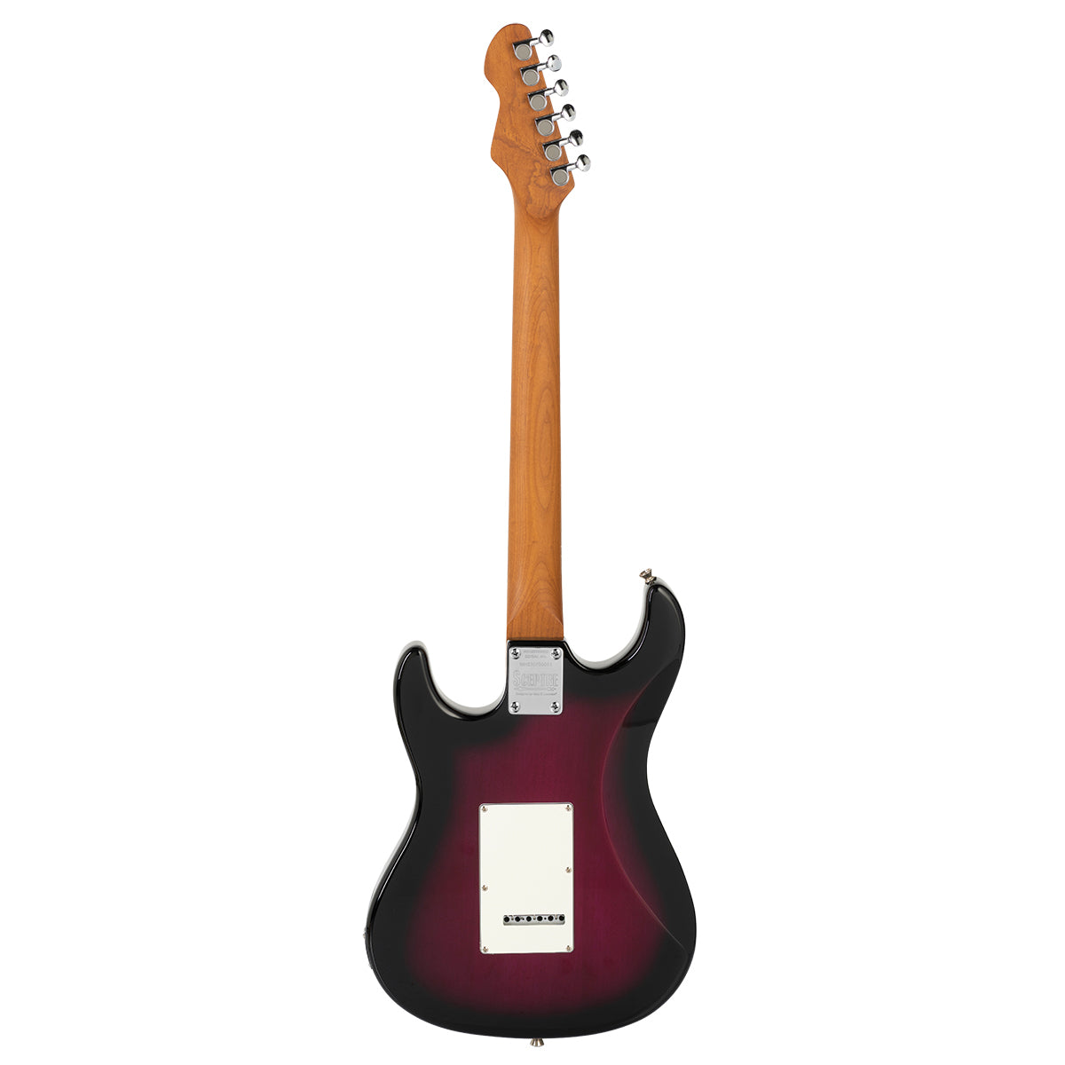 Levinson Sceptre Ventana Deluxe S-Style Electric Guitar (See Thru Misty Violet)