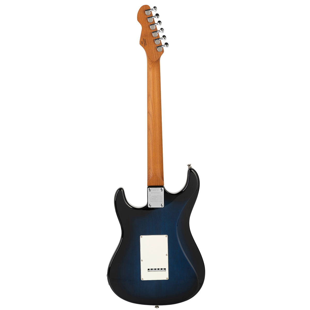 Levinson Sceptre Ventana Deluxe S-Style Electric Guitar (See Thru Ocean Blue)