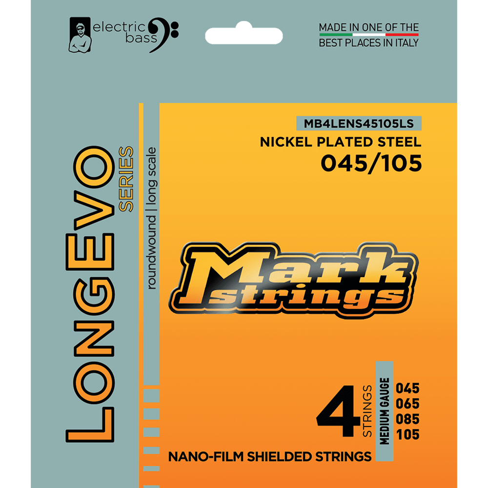 Mark Bass LongEvo Series Nickel Plated Steel Nano-Film Shielded 4-String Bass Guitar Strings (45/105)