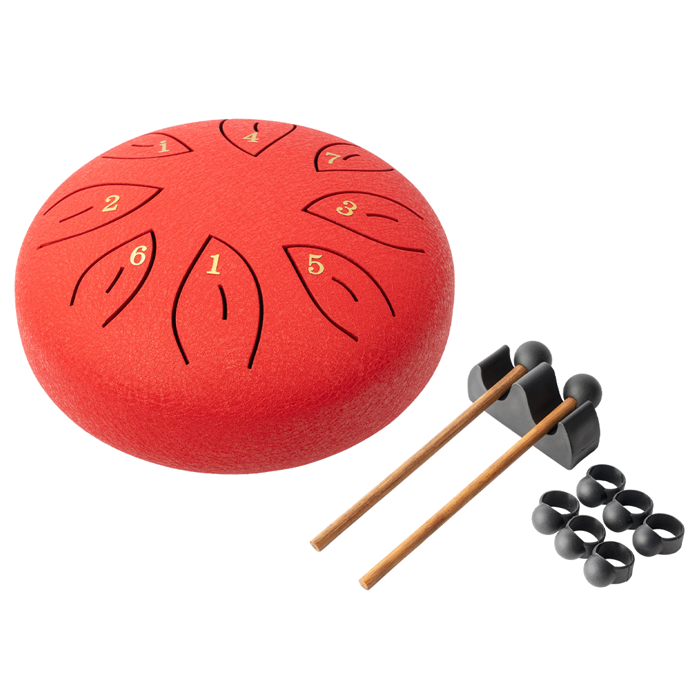 Mano Percussion 6" Tongue Drum (Red)