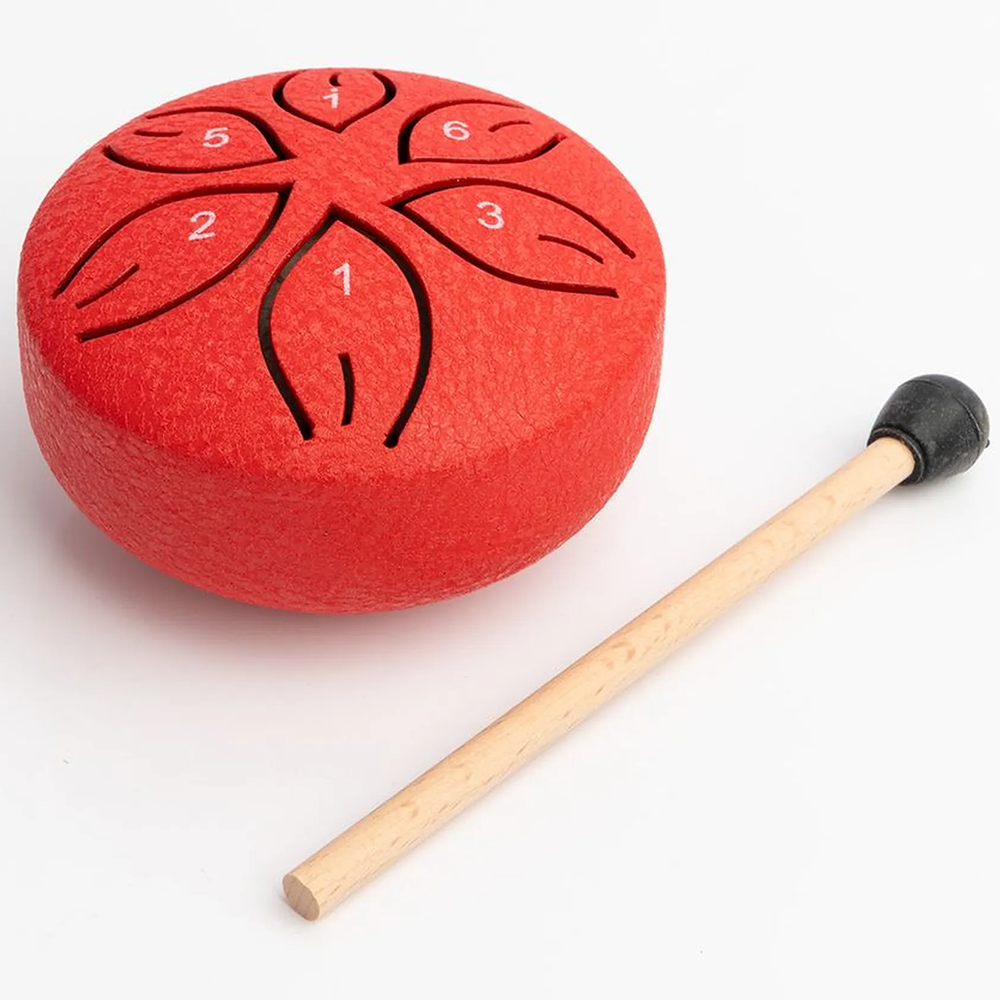 Mano Percussion 3" Tongue Drum (Red)