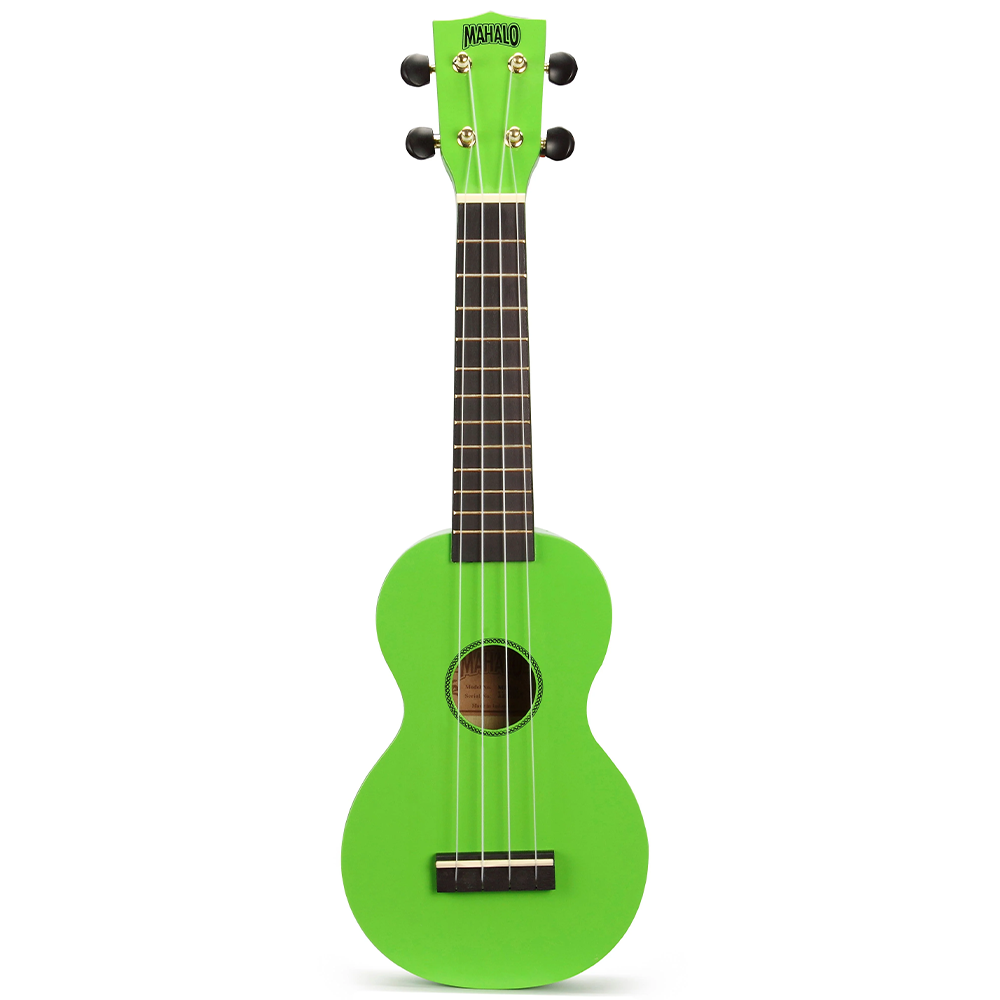 Mahalo Rainbow Series Soprano Ukulele with Bag (Green)