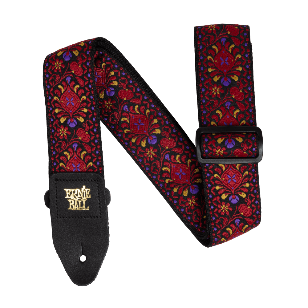 Ernie Ball Jacquard Guitar Strap (Crimson Royal Bloom)