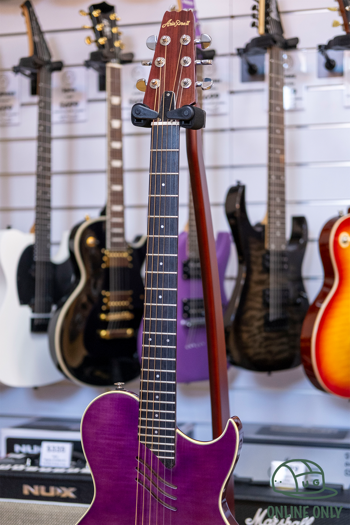 Aria Pro II PE-04 Acoustic Electric Guitar (Purple) (Pre-Owned, 1993 MIJ)