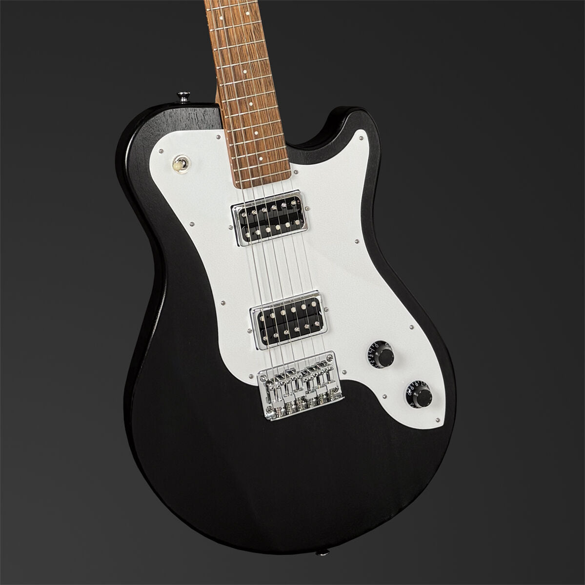 Pratley DVR Single Cutaway Electric Guitar (Natural Black)