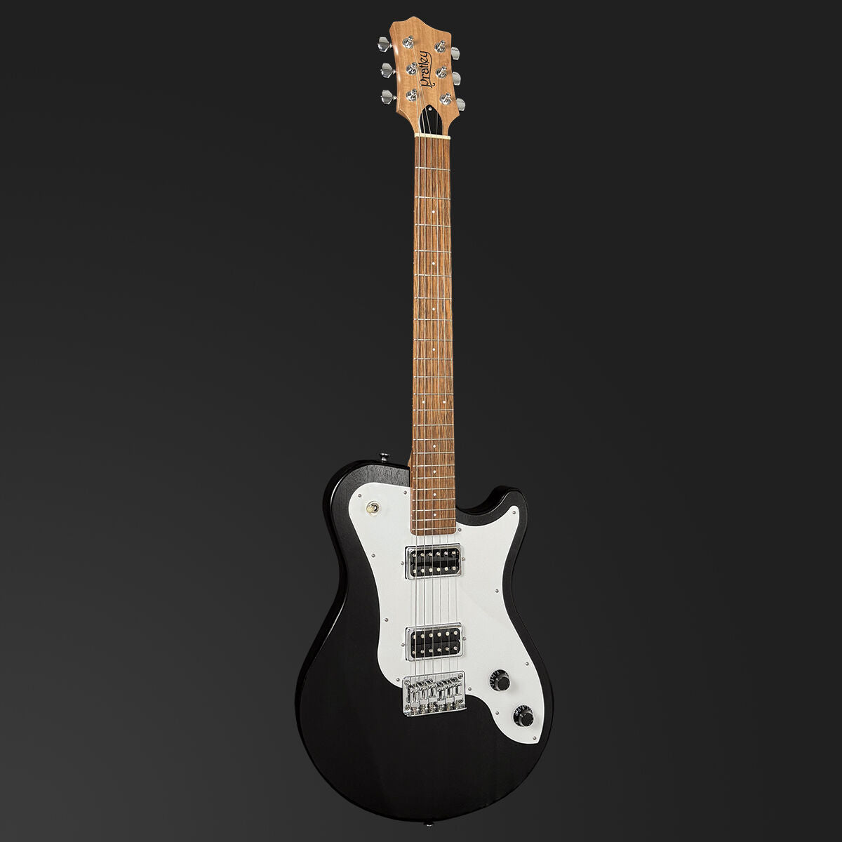 Pratley DVR Single Cutaway Electric Guitar (Natural Black)