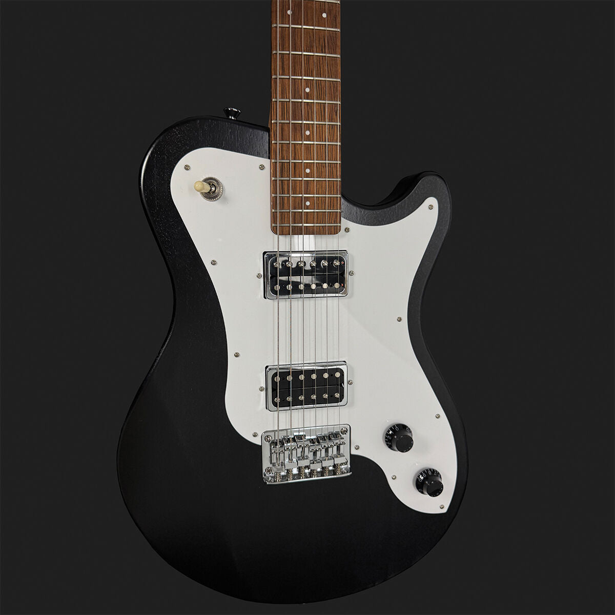 Pratley DVR Single Cutaway Electric Guitar (Natural Black)