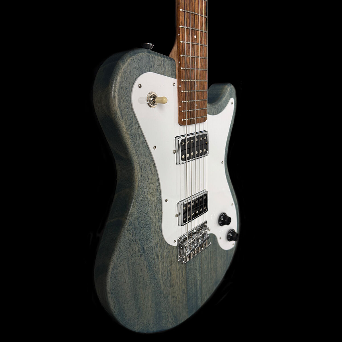 Pratley DVR Single Cutaway Electric Guitar (Denim Blue)
