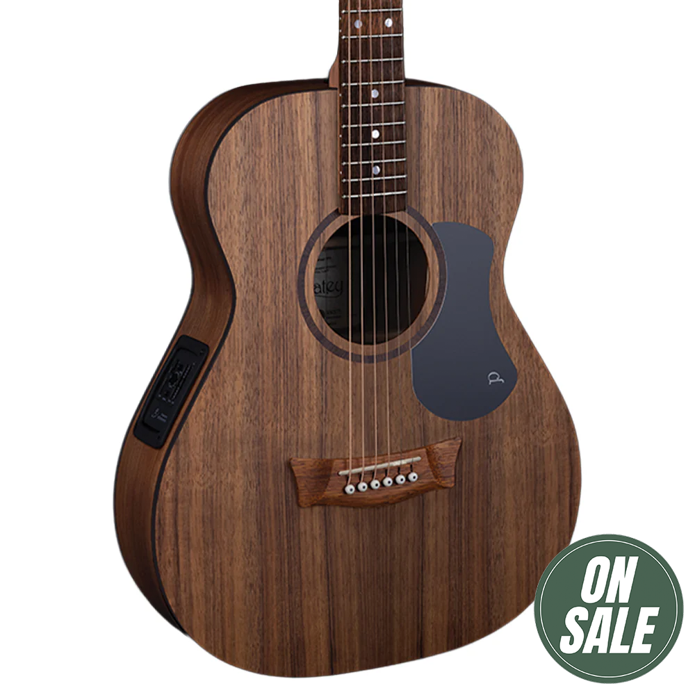 Pratley Classic Series Mini OM Acoustic Electric Guitar (All Solid Blackwood)