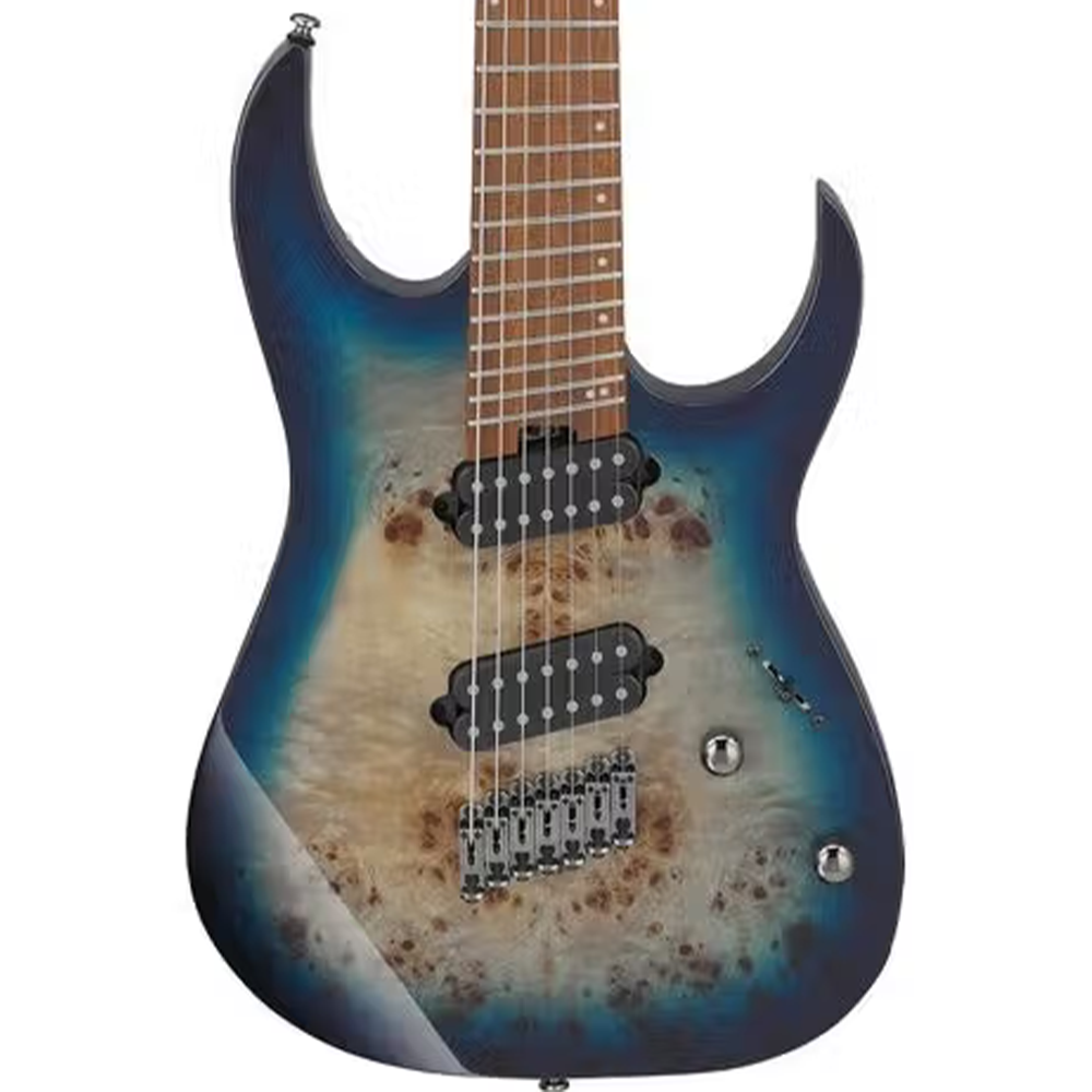 Ibanez RGMS7PB 7-String Electric Guitar (Cosmic Blue Star Burst)