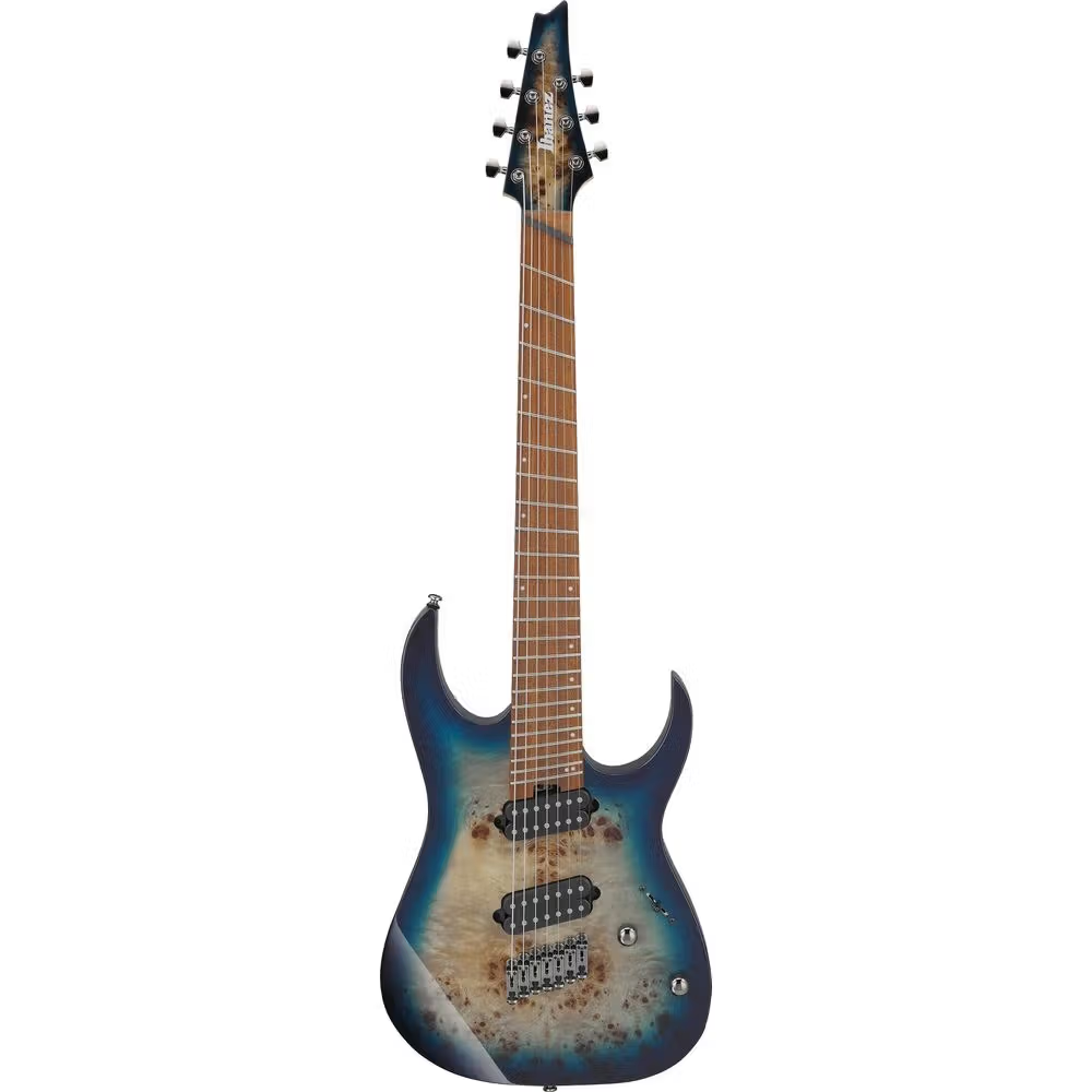 Ibanez RGMS7PB 7-String Electric Guitar (Cosmic Blue Star Burst)