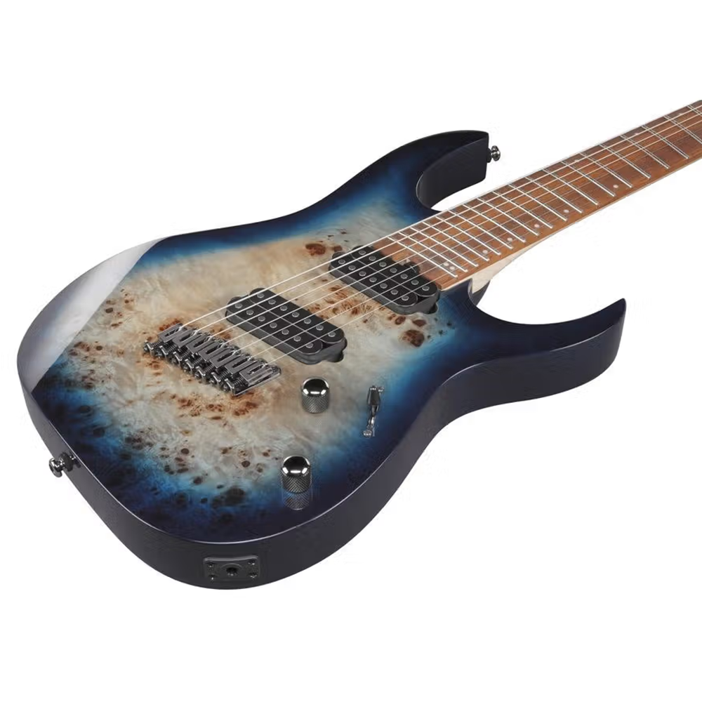 Ibanez RGMS7PB 7-String Electric Guitar (Cosmic Blue Star Burst)