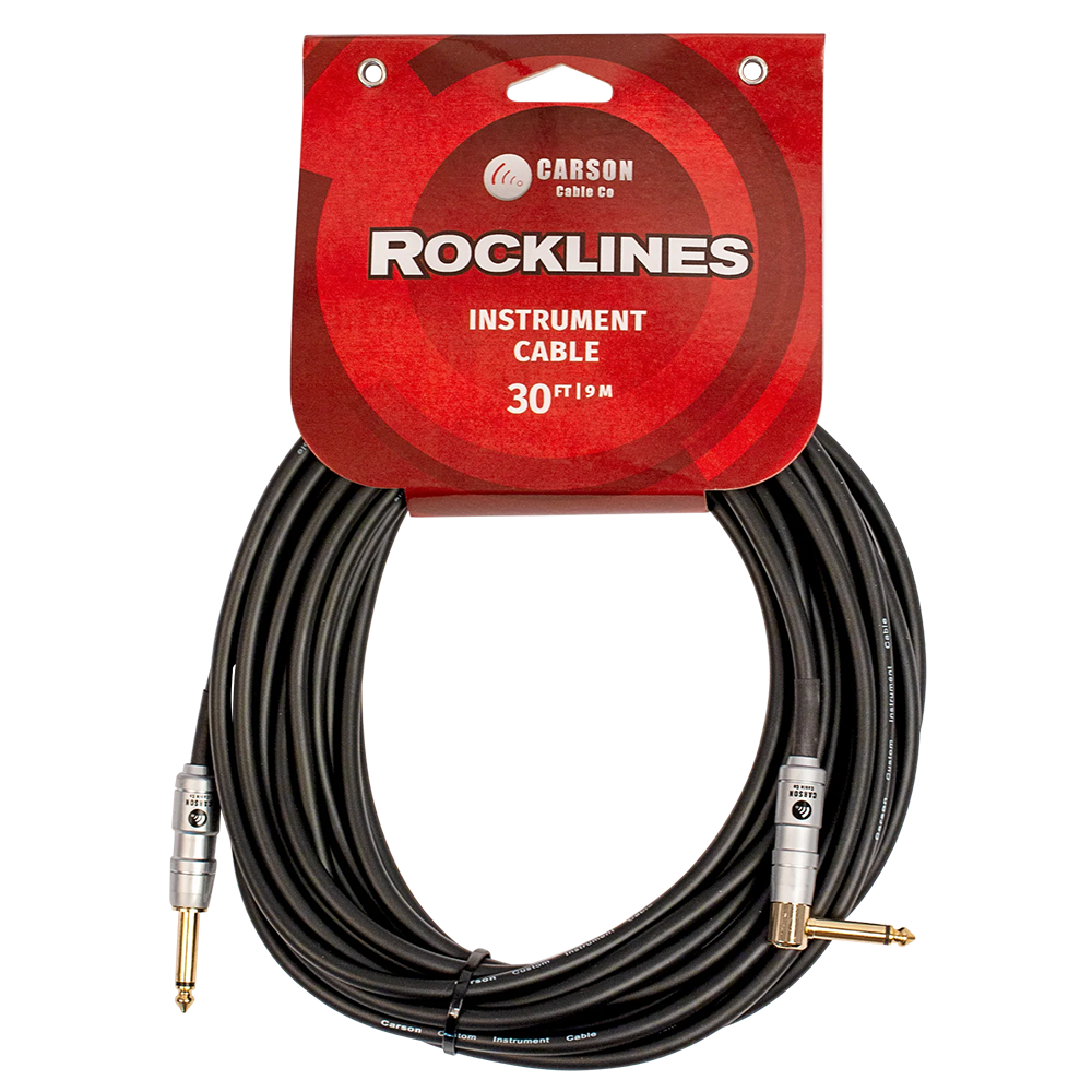 Parcarson Instrument Carson 30ft Instrument Cable (Straight to Right Angle)