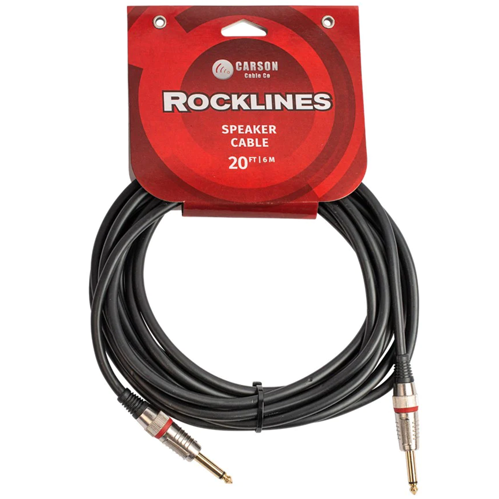 Carson Rocklines 20ft Speaker Cable (Jack to Jack)