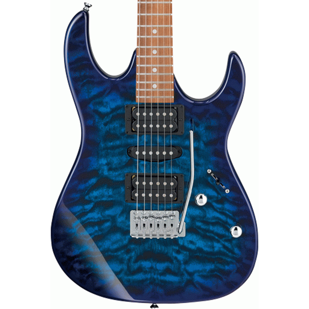 Ibanez Gio RX70QA Electric Guitar (Transparent Blue Burst)