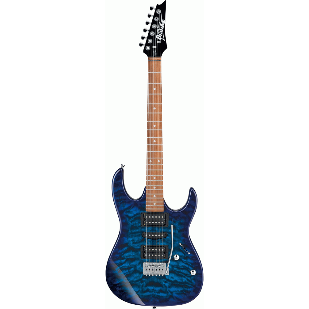 Ibanez Gio RX70QA Electric Guitar (Transparent Blue Burst)